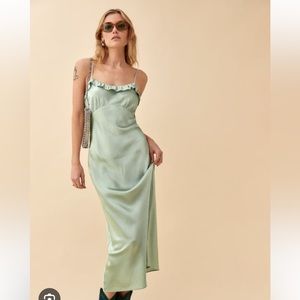 Reformation Aribella silk dress size xs